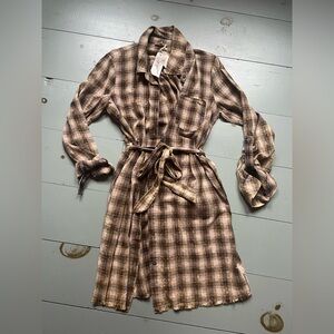 Mystree Plaid Dress L